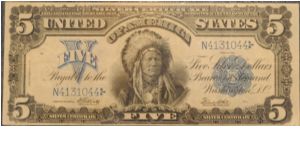 5$ Silver Certificate
Chief Onapapa Banknote