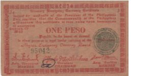 Emergency & Guerrilla Currency

Negros Islands: 1 Peso (Treasury Emergency Certificate issue) Banknote
