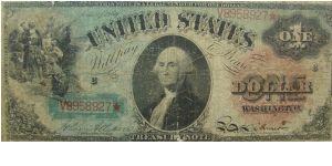 U.S. One Dollar
Note
Allison/Spinner Banknote