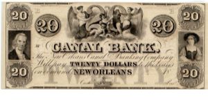 Canal Bank Louisiana New Orleans $20.00 PMG Superb Crisp Uncirculated 67 EPQ Banknote
