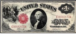 1917 $1 Large Legal Tender Note, ELLIOTT & BURKE FR.#37 Banknote