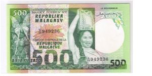 MADAGASCAR 500 ARIARY Banknote
