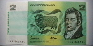 Australia ND 1974-1985 2 Dollar note, KP# 43 Banknote