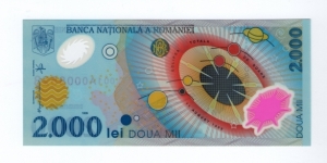 First European Polymer Banknote Issued Occasion of the Total Solar Eclipse at 11th of August as the last eclipse in this Millennium. Banknote