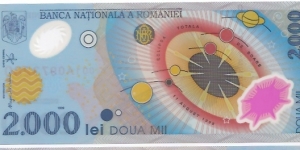 ROMANIA 2000Lei 1999 (POLYMER) Banknote
