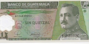 GUATEMALA 1Quetzal(POLYMER) Banknote