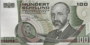 Austria 100 Schilling 1984 Banknote