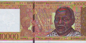  10000 Francs Banknote