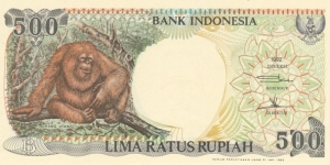 Indonesia P128a (500 rupiah 1992) Banknote