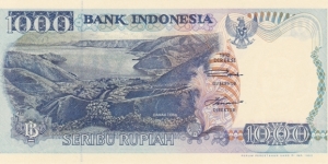 Indonesia P129a (1000 rupiah 1992) Banknote