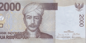 Indonesia P148 (2000 rupiah 2009) Banknote