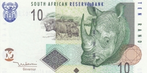 South Africa P128 (10 rand 2005) Banknote