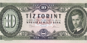Hungary P168e (10 forint 28/10-1975) Banknote