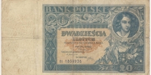 20 Zloty (interbellum period 1931) Banknote