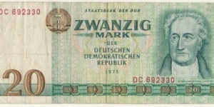 20 Mark(East Germany 1975) Banknote