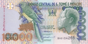 Sao Tomé o Principe P66a (10000 dobras 22/10-1996) Banknote