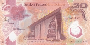 Papua New Guinea P31 (20 kina ND 2007) Banknote