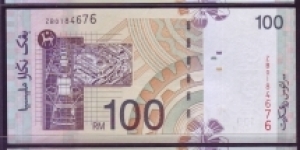 REPLACEMENT RM100. PREFIX ZA.ZB.ZC SINGED BY ZETI AZIZ Banknote