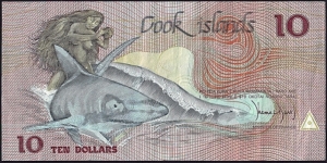 Cook Islands N.D. 10 Dollars.

Low serial number - Same numbered set. Banknote
