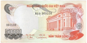 500 Dong(South Vietnam 1970) Banknote