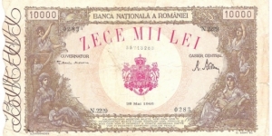 10.000 Lei(Kingdom of Romania 1946)  Banknote