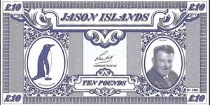 Jason Islands 1979 10 Pounds. Banknote