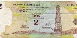 *Provincia de MENDOZA*__

2 Pesos Valor Nominal__pk# NL Banknote