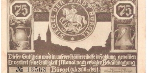 75 Pfennig(notgeld 1921) Banknote