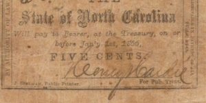 WAR BOND 10/1/1861 Banknote