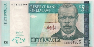 Malawi 50 Kwacha 2005 P45. Banknote