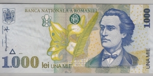 Romania 1000 Lei 1998 P106. Banknote