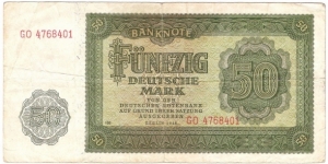 50 Mark(East Germany 1948)  Banknote