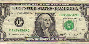1 Dollar__1988__pk# 480 a__Code Letters - (F) Atlanta GA Banknote