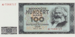 100 MARK - East Germany (DDR) P 26

Type 1 Banknote