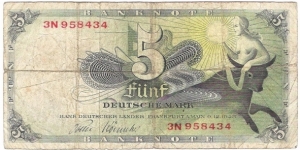 5 Mark(West Germany 1948)  Banknote
