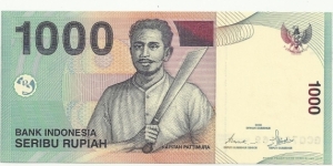 Indonesia 1000 Rupiah 2000 Banknote