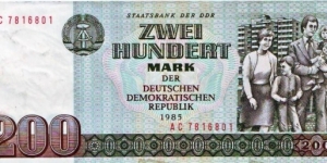 200 GDR Mark Banknote