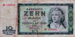 10 GDR Mark Banknote