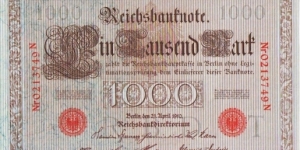 1000 Mark Banknote