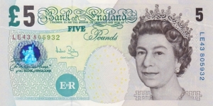 United Kingdom P391c (5 pounds 2004) Banknote