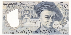 France P152b (50 francs 1985) Banknote