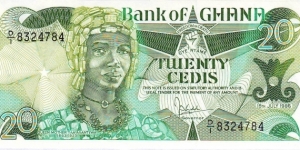  20 Cedis Banknote