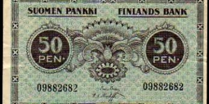 50 Penniä / Penni__pk# 34 Banknote