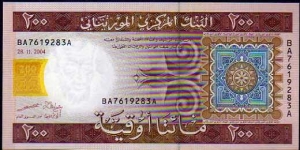 200 Ouguiya__
pk# 11 a__
28.11.2004 Banknote