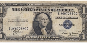 1 Dollar(Silver Certificate 1935B) Banknote