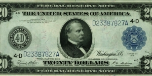 $20 Federal Reserve Note Banknote