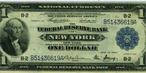 $1 Federal Reserve Banknote Banknote