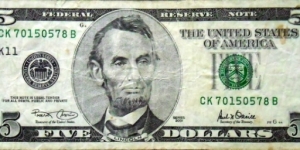 5$ Banknote