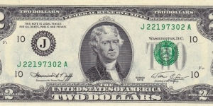 USA 2$ (Kansas City) 1976 Banknote