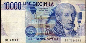 10'000 Lire__ pk# 112 d__ sign. Fazio/Amici__ 03.09.1984__ series: SK 732401 L  Banknote